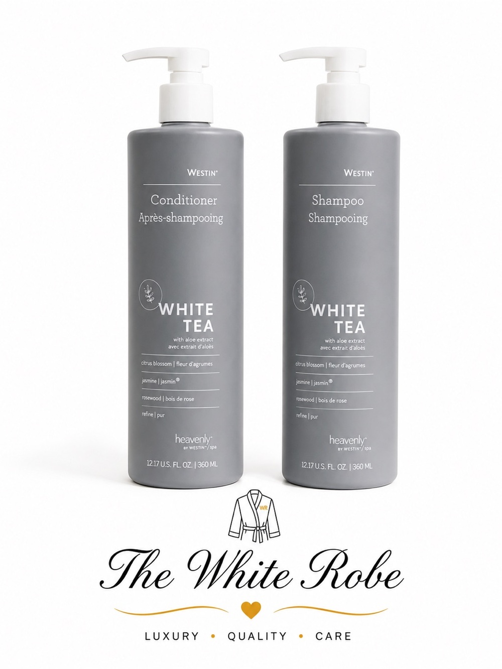 (2PACK) WESTIN WHITE TEA SET SHAMPOO & CONDITIONER - 12 fl.oz